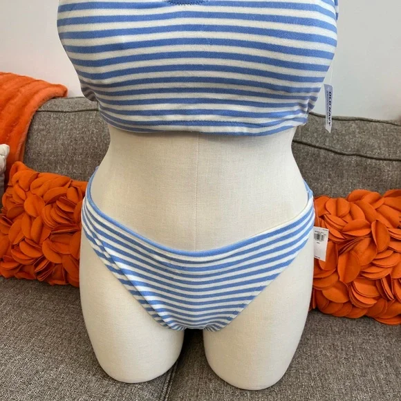 ❣️🆕Old Navy Blue & White Stripe Classic Terry Bikini❣️ - Picture 4 of 9